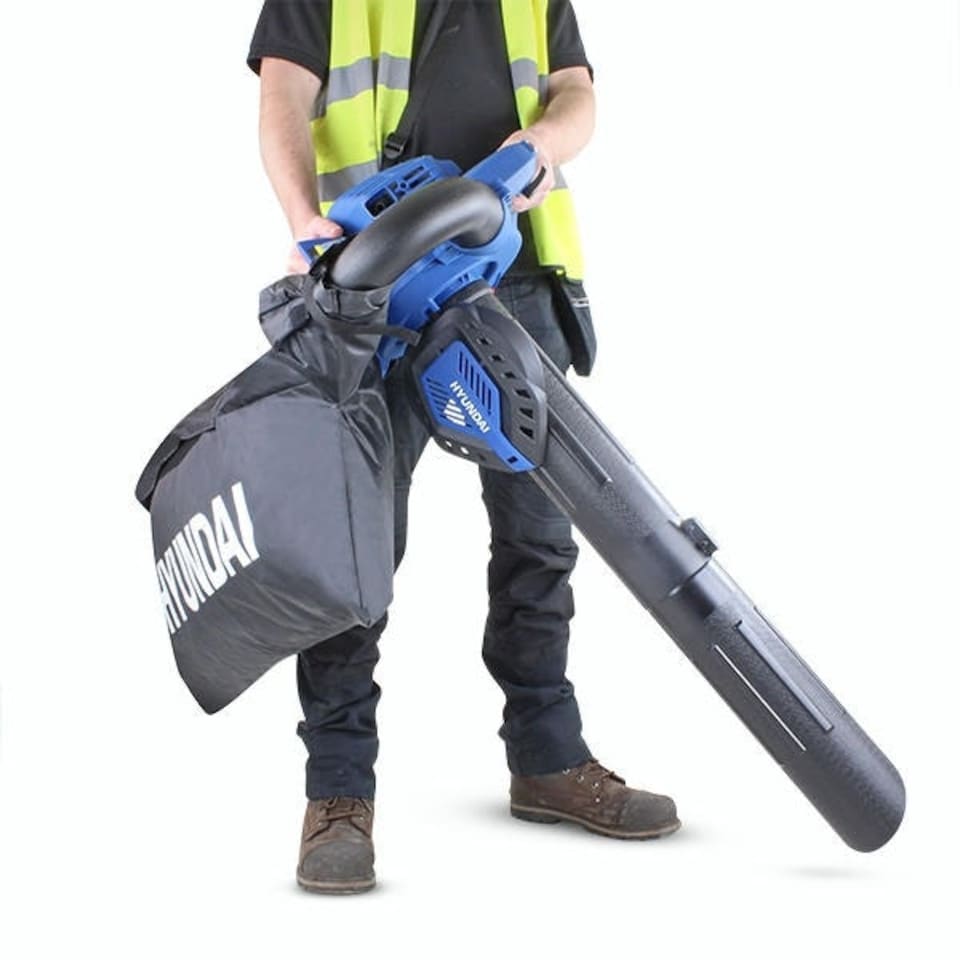 image 1 of Hyundai 3-IN-1 Petrol Leaf Blower Garden Vacuum Shredder 26cc 2-Stroke HYBV2600X