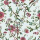 image 5 of furn. Vintage Chinoiserie Floral Exotic Single Duvet Cover Set