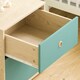 image 4 of Junior Vida Neptune 3 Piece Bedroom Set, Blue & Oak (Bedside Table, Drawer Chest, Wardrobe) | Blue | Blue & Oak | 3