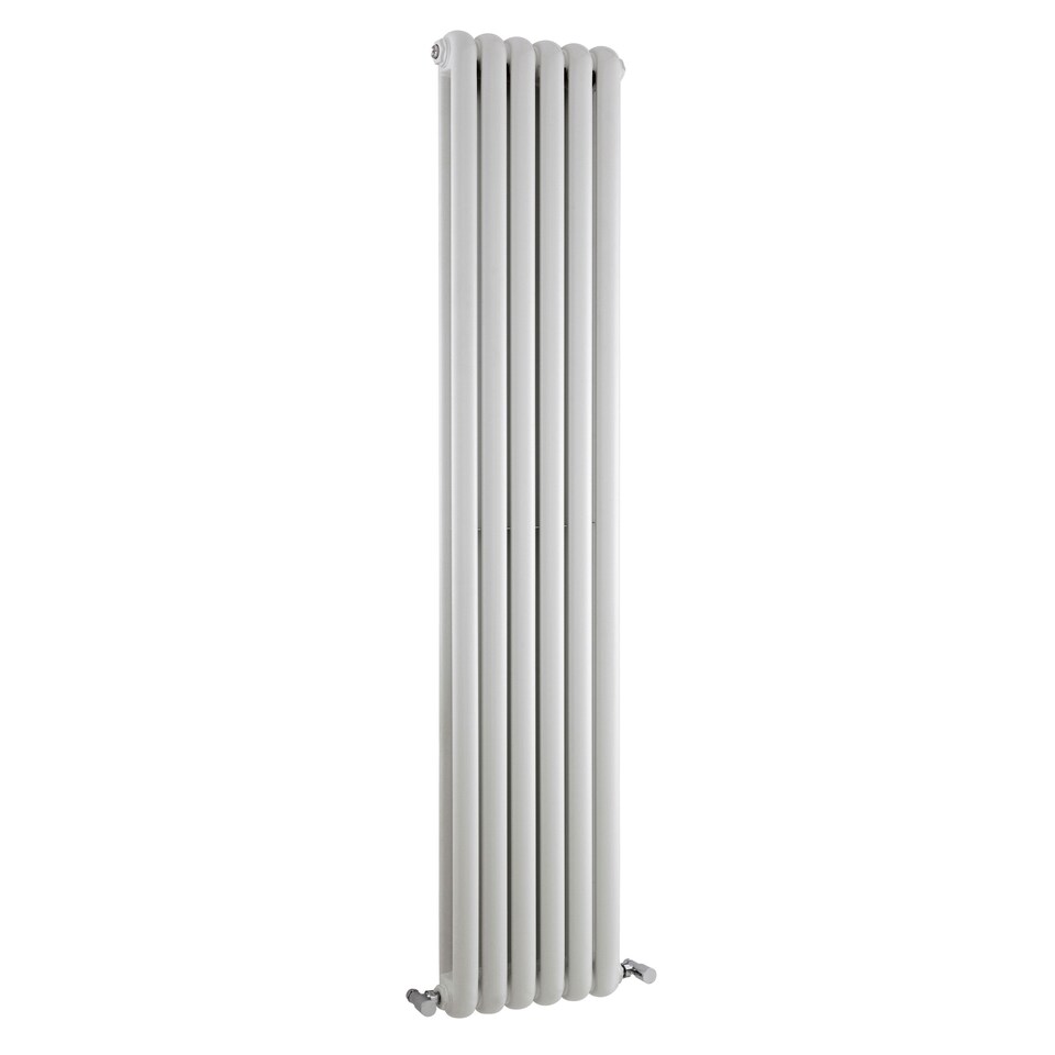 image 1 of Aspire Vertical Double Panel Radiator 1800mm x 383mm - Gloss White | White | Gloss White | 1