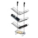 image 3 of Showerdrape Atrium 3 Tier Hanging Black Shower Caddy | Black | 1
