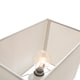 image 5 of Contemporary and Stylish Dove Grey Linen Fabric Rectangular Lamp Shade | Grey