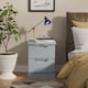 image 2 of Holborn 2 Drawer Compact Bedside Cabinet in Denim Blue (Ready Assembled) | Blue | Denim Blue