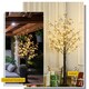 image 6 of HOMCOM 5ft Artificial Tree with Warm White LED Lights, Baby Breath Flowers