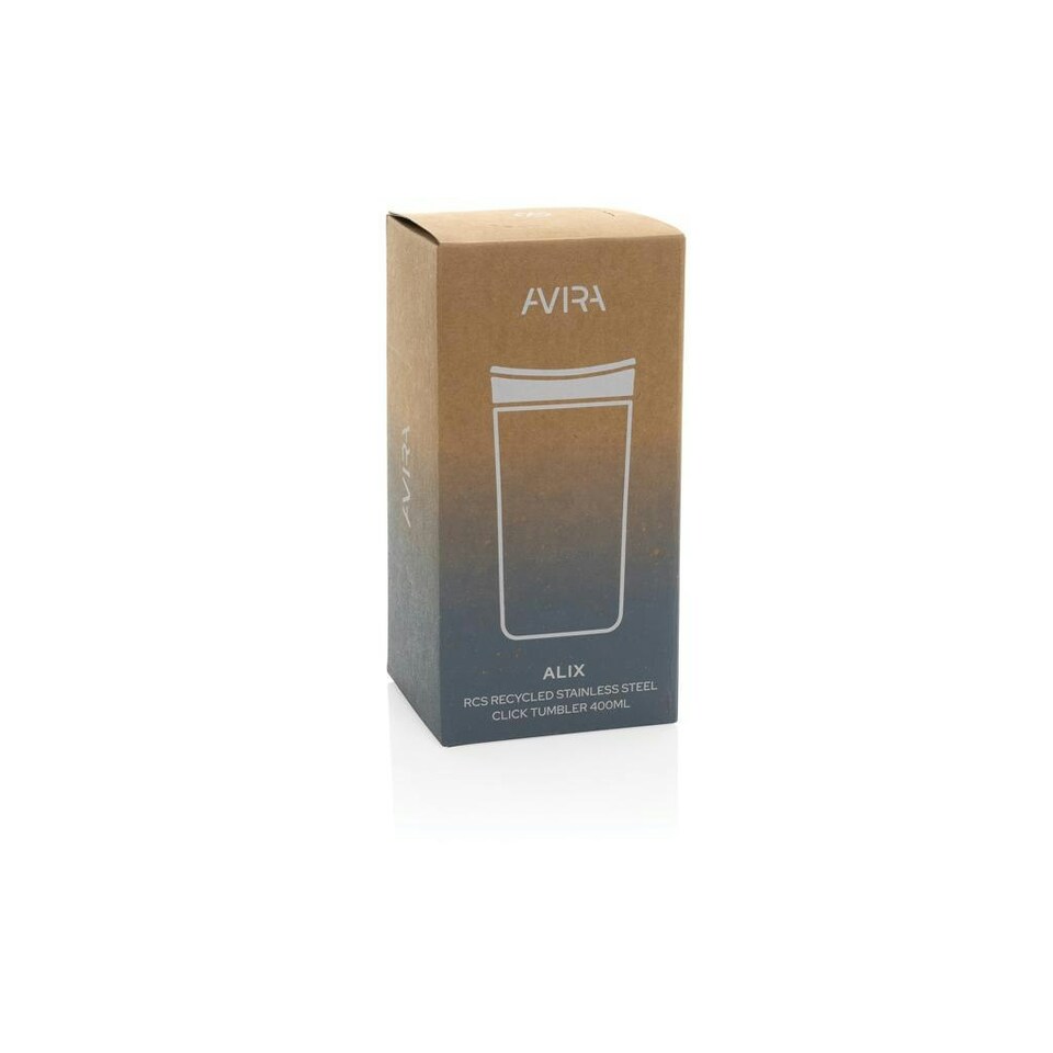 image 1 of Avira Alix Recycled Stainless Steel 400ml Tumbler - Silver - One Size