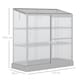 image 7 of Outsunny 4x2ft 3-Tier Greenhouse Outdoor Plant Grow Aluminium Frame w/ Roof Door