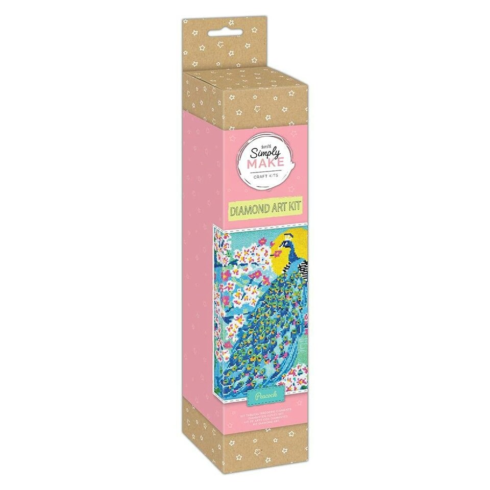 Simply Make Diamond Art Kit - Peacock - DecoArt N/A