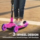 image 3 of AIYAPLAY Electric Scooter for Age 6-10, 3 Wheel Foldable Kids Scooter | Pink