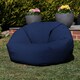 image 3 of icon Classic Indoor Outdoor Bean Bag Navy Blue Bean Bag Chair Blue