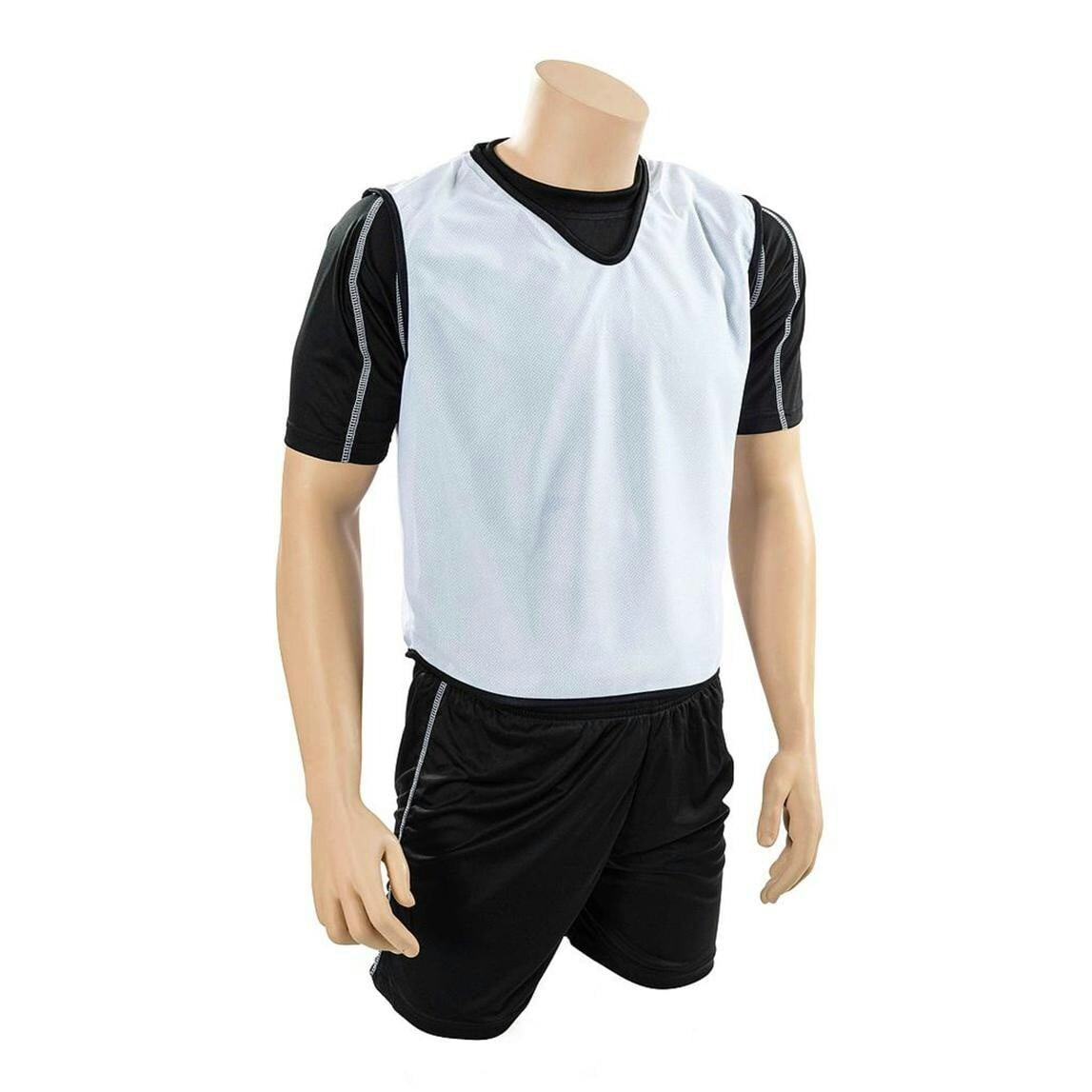 Precision Unisex Adult Plain Mesh Training Bib - White - 15 Years