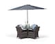 image 2 of Arizona Round 4 Seater Rattan Patio Dining Set | Grey | Grey