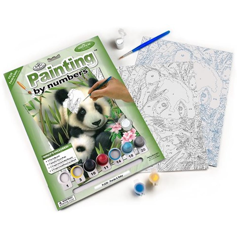 Painting by Numbers - Panda & Baby