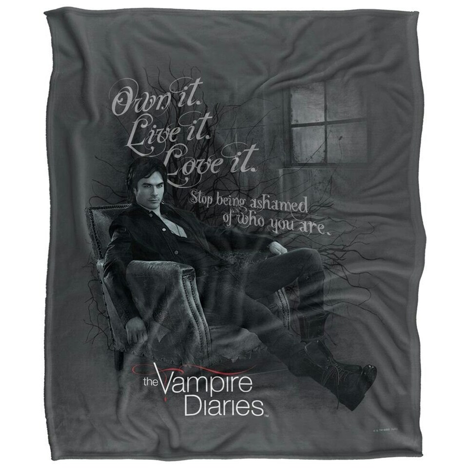 image 1 of Vampire Diaries Own it, Live It, Love It Blanket - Multicoloured - One Size