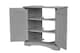 image 2 of Bathroom Sink Cabinet Under Basin Unit Cupboard Storage Furniture Grey