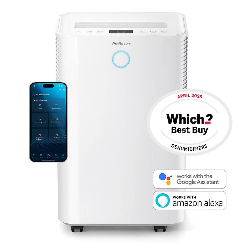 image 1 of Pro Breeze OmniDry 20L Dehumidifier with Smart App Control