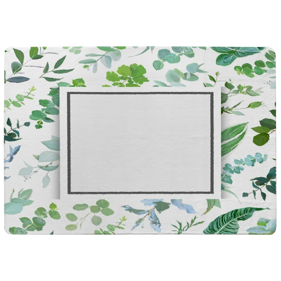 image 1 of Green Leaves (Rug) Multi | Small: 60x110cm