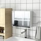 image 2 of kleankin Wall Mounted Bathroom Storage Cupboard with Light, Mirror and Shelf