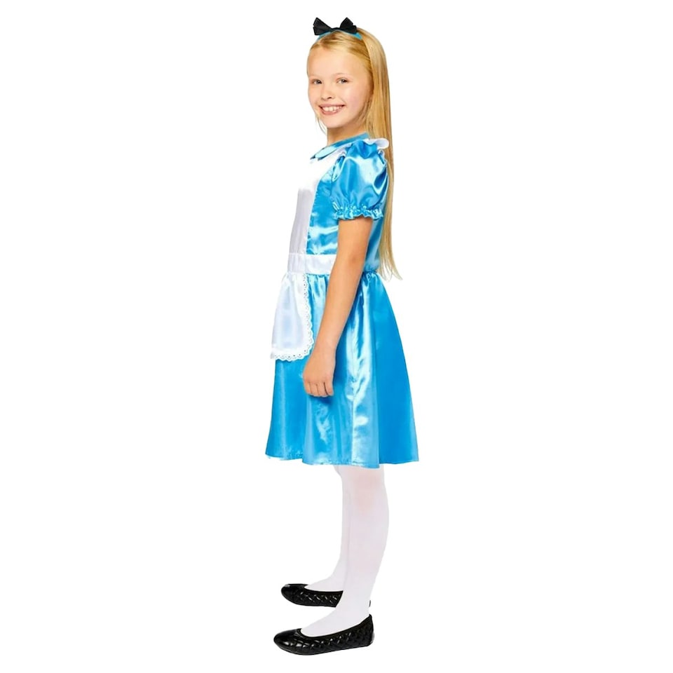 image 1 of Alice In Wonderland Girls Costume - Blue - 9-10 Years 9-10 years