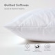 image 4 of Homescapes Standard Size Quilted Pillow Protector - Pack of 4 White