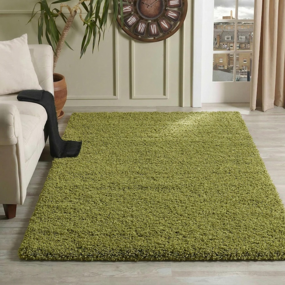 image 1 of Desire Rugs Plain Living Room Fluffy Shaggy Area Rugs