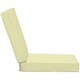 image 6 of Outsunny Outdoor Seat and Back Cushion Set Replacement Cushions, Cream White 