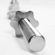 image 2 of Solid EZ Curl Bar 1" Barbell With Spinlock Collars Standard