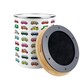 image 4 of Campervan Print Food Waste Caddy - Metal 2L Decorative Kitchen Compost Bin