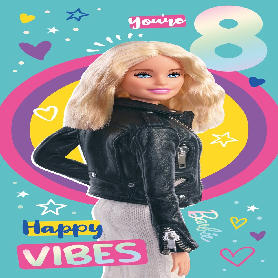 image 1 of Barbie Age 8 Birthday Card