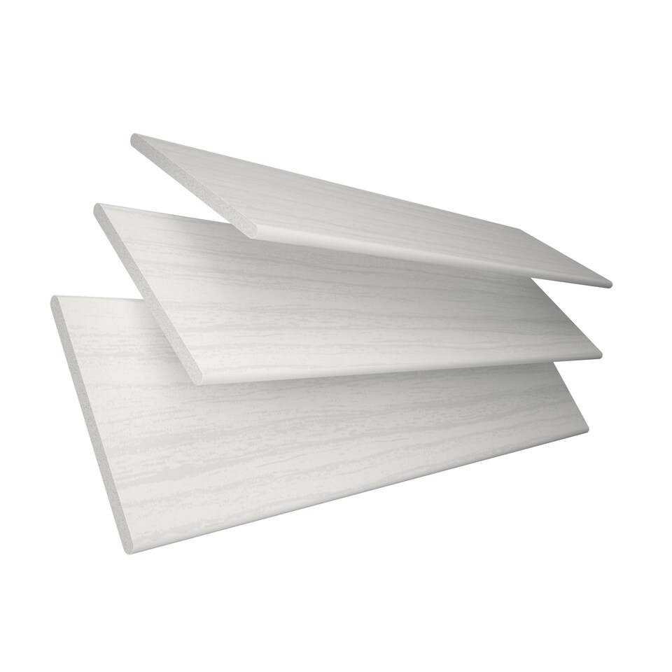 image 1 of 190cm White Oak Faux Wood Venetian Blinds with String (120cm Drop) | White | White
