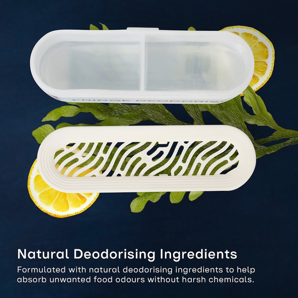 image 1 of Clayr 2 Pack Fridge Odour Eliminator Natural Gel Freshener