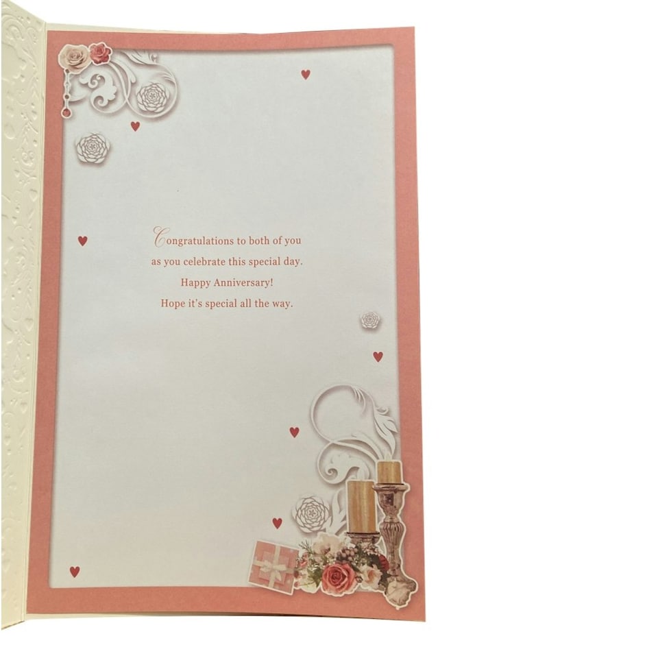image 1 of Congratulations On Your Silver Anniversary Open Opacity Card