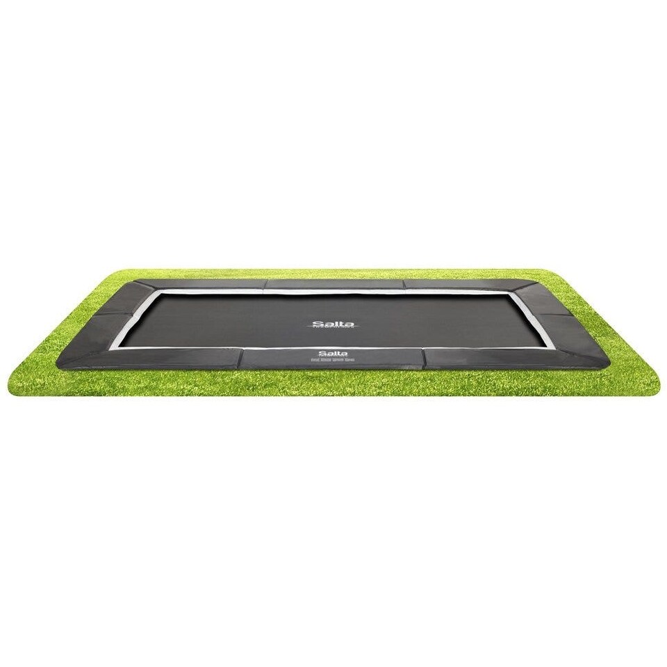image 1 of Salta Royal Baseground 13ft x 8ft Black Rectangular Trampoline