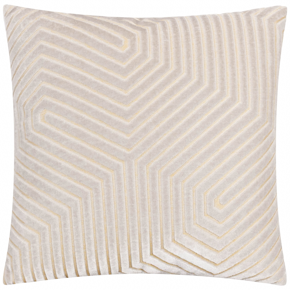 image 1 of Paoletti Evoke Cut Velvet Cushion | Pink | Oyster | 45 x 45cm | 1
