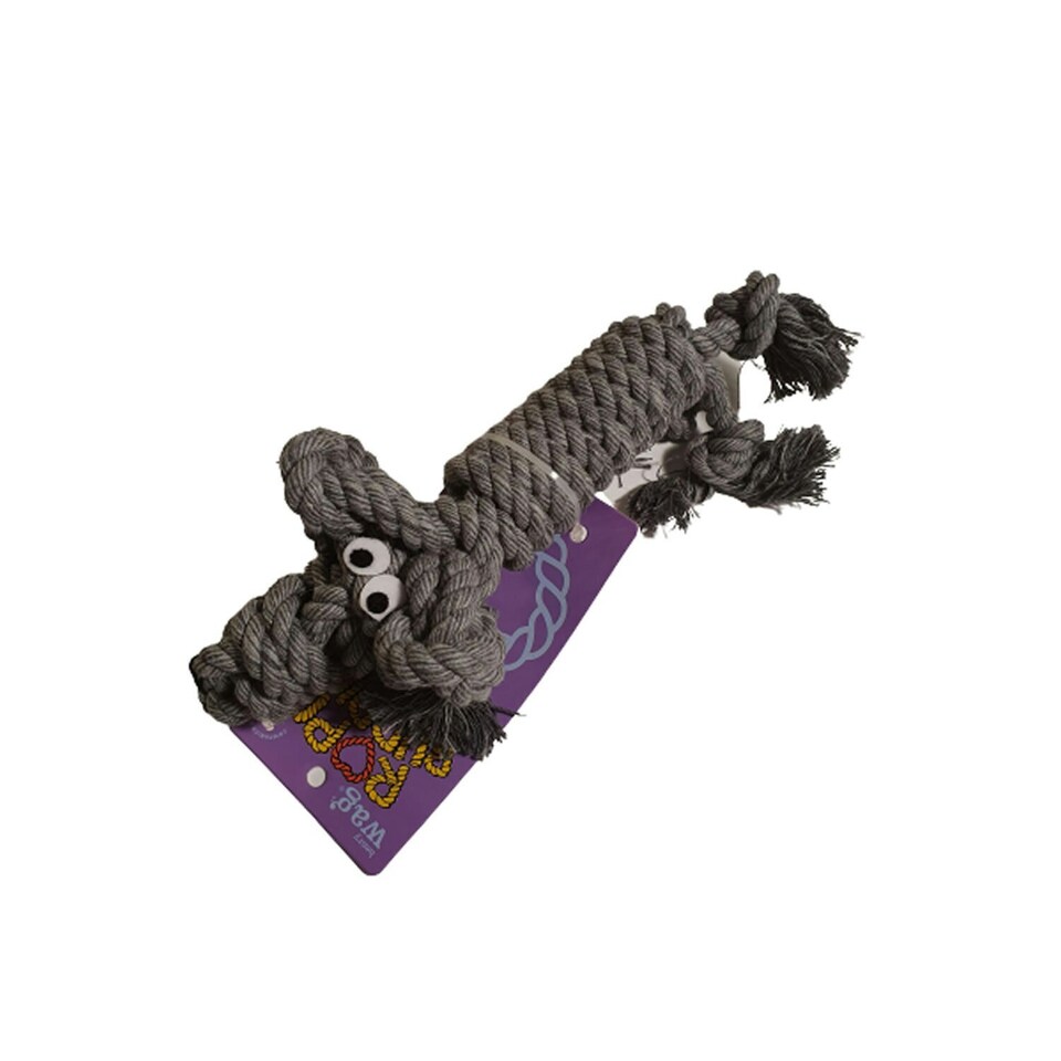 Henry Wag Buddy Pablo Rope Dog Toy - Mottled Grey - S