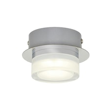 BHS Brooke LED Bathroom Dual Mount Ceiling Light | Silver | Chrome | 1