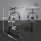 image 5 of HOMCOM Multi Home Gym Machine with 45kg Weight Stack for Full Body Workout