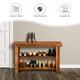 image 9 of COSTWAY Shoe Rack Bench 3-Tier Shoe Organizer 70x28x45cm Brown