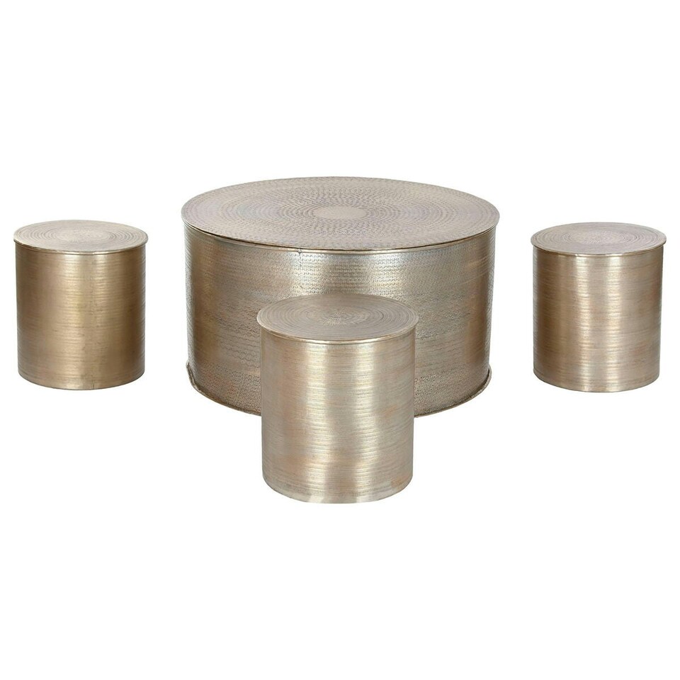 image 1 of Centre Table Home ESPRIT Golden Aluminium 90 x 90 x 47 cm