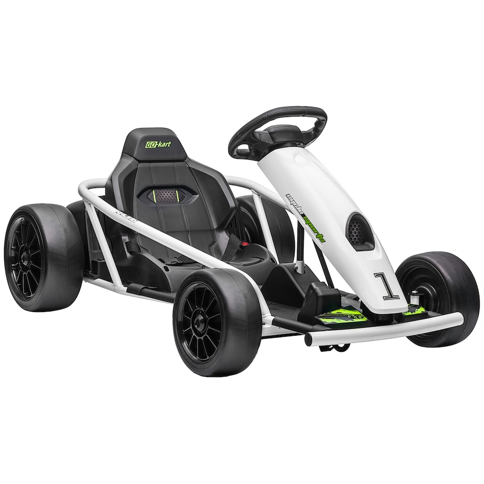 image 1 of HOMCOM 24V Electric Go Kart for Kids with Music, Horn Honking, Slow Start