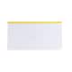 image 6 of Pack of 12 DL Clear Zippy Bags with Yellow Zip