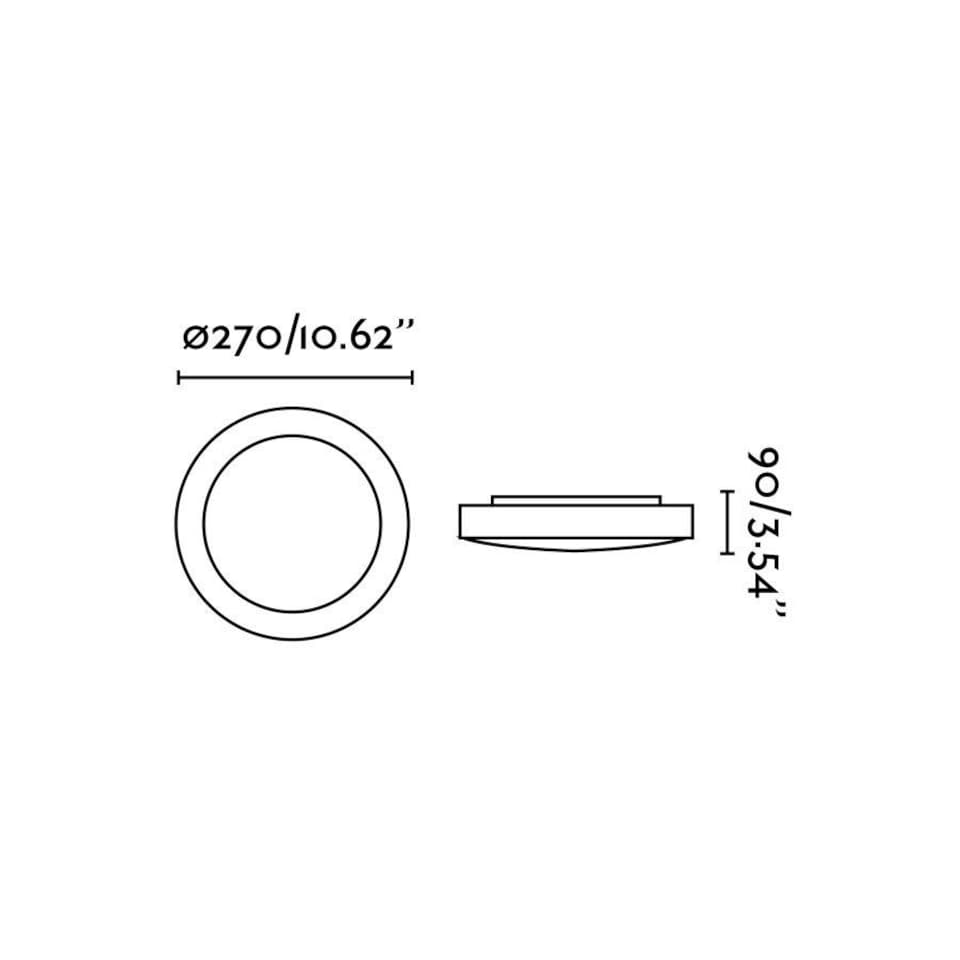 image 1 of Logos 1 Light Small Round Bathroom Flush Ceiling Light Aluminium, White IP44, E27