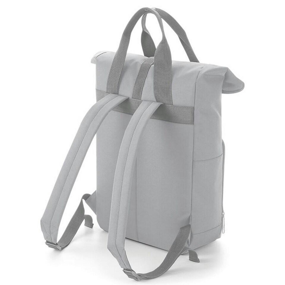 image 1 of Bagbase Roll Top Twin Handle Backpack - Light Grey - One Size