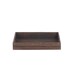 image 3 of Wood Dark Wooden Tray | Brown | Brown | One Size