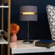 image 1 of ValueLights Pinto Brushed Silver Table Lamp and E14 Candle LED 4W Warm White 3000K Bulb