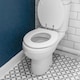 image 6 of Harbour Housewares Wooden Soft Close Toilet Seat - White | White | White