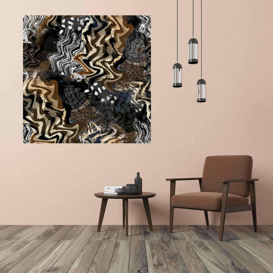 image 1 of African ethnic elements (Canvas Print) 20cm x 20cm