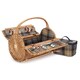 image 1 of 2 Person Ravenstor Barrel Fitted Wicker Picnic Basket
