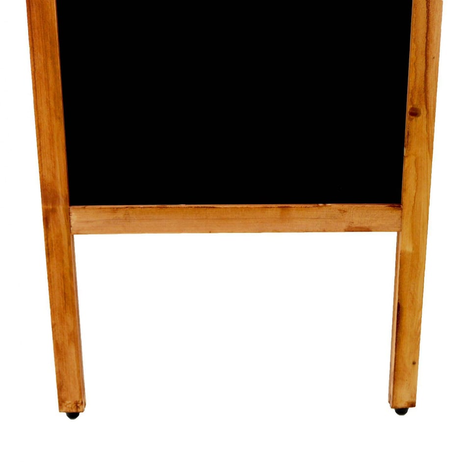 image 1 of Wooden Chalkboard Blackboard Pavement Display Sign A-Board