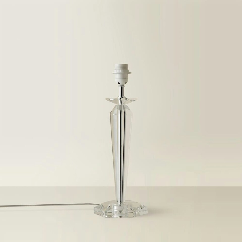 image 1 of ValueLights Modern Clear Genuine K9 Crystal Table Lamp Base