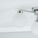 image 2 of ValueLights Jonah Polished Chrome 3 Arm Globe Ball Shade Flush Ceiling Light